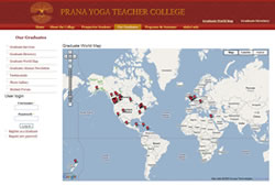Prana's World Map of Graduates